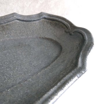 線文フリル楕円皿の画像