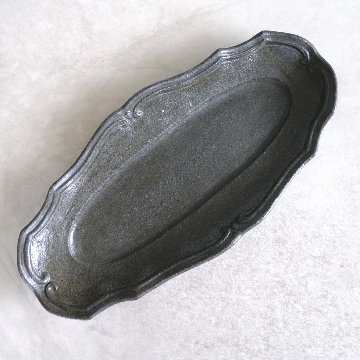 線文フリル楕円皿の画像