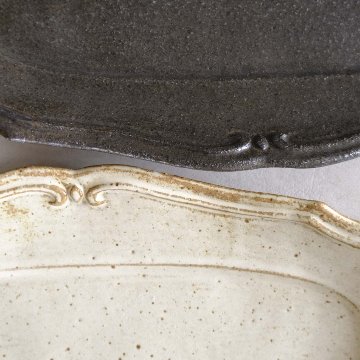 線文フリル楕円皿の画像
