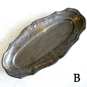 線文フリル楕円皿の画像