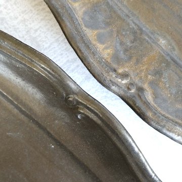 線文フリル楕円皿の画像