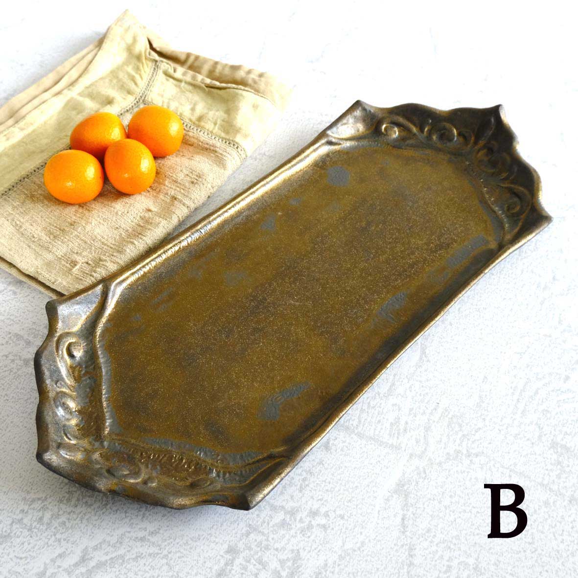 アラベスク長皿の画像