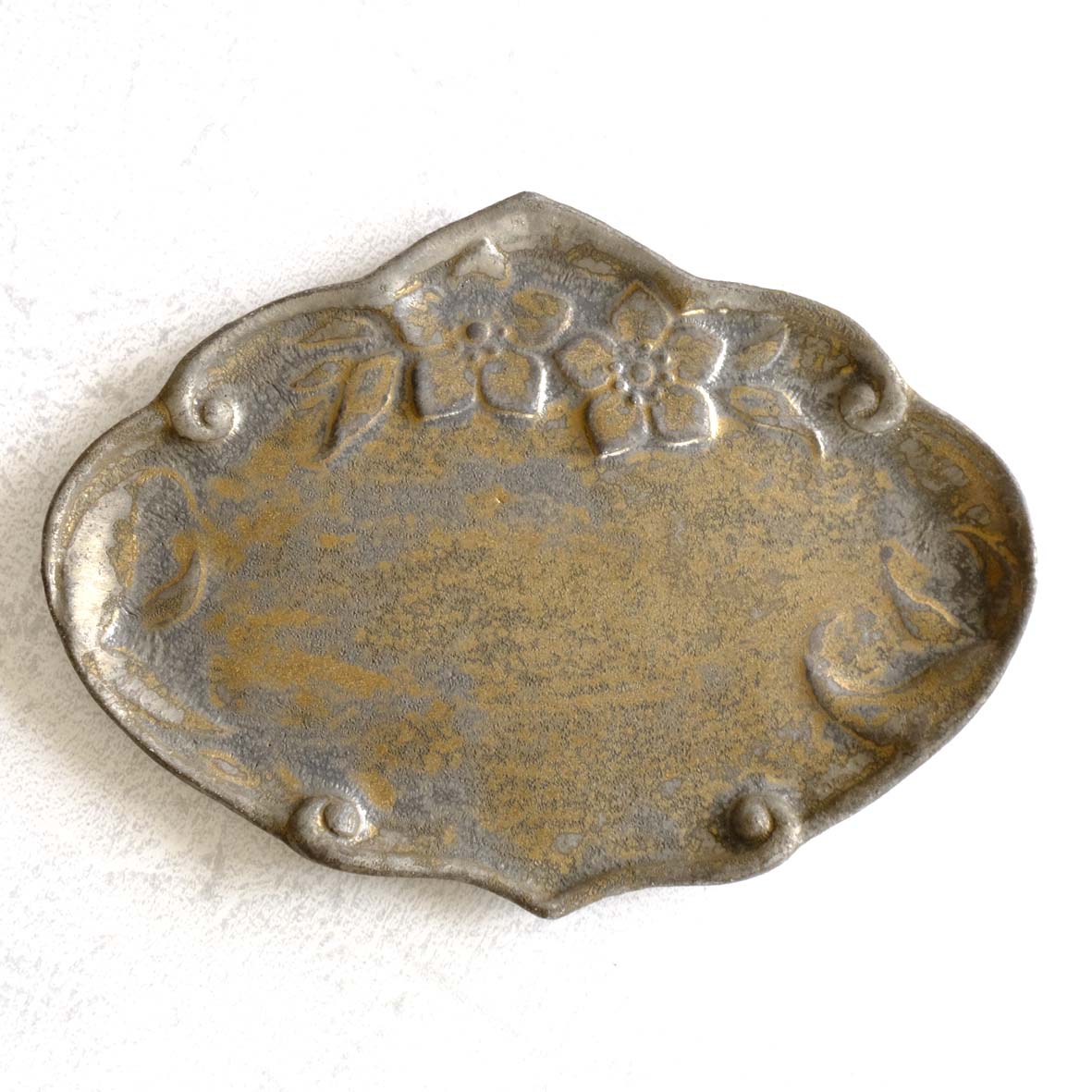 ｸﾘｽﾏｽﾛｰｽﾞ文小皿の画像