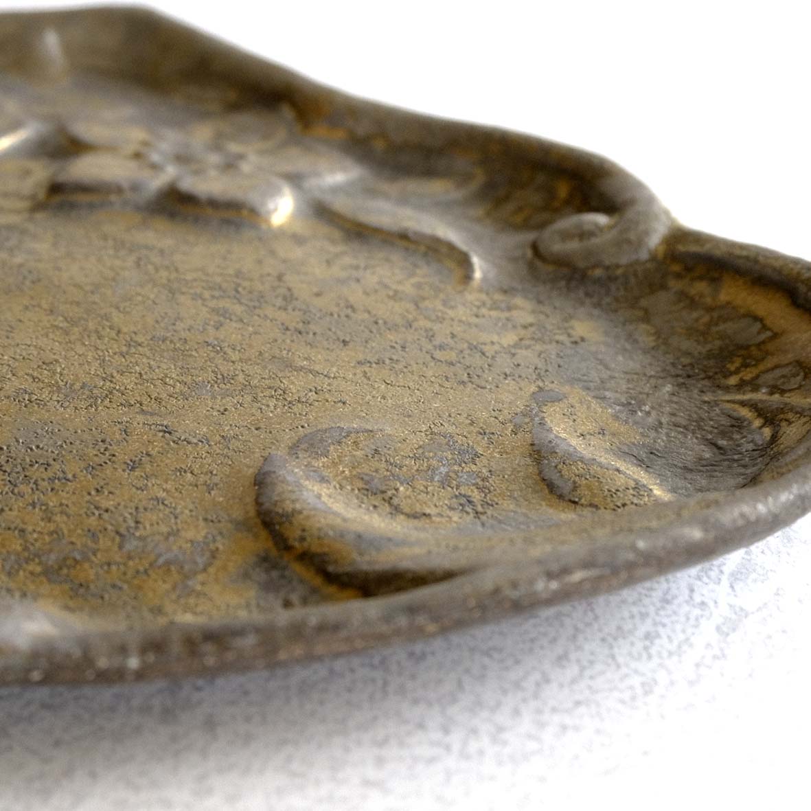 ｸﾘｽﾏｽﾛｰｽﾞ文小皿の画像