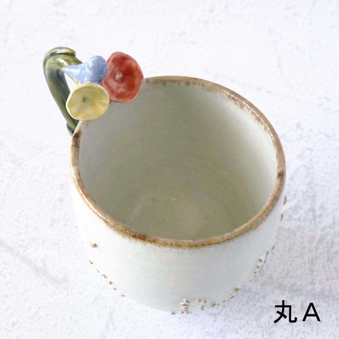 お花取手マグの画像