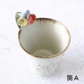 お花取手マグの画像