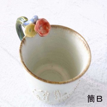 お花取手マグの画像