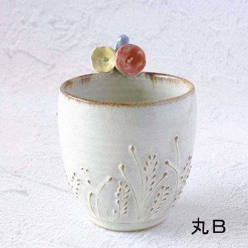 お花取手マグの画像