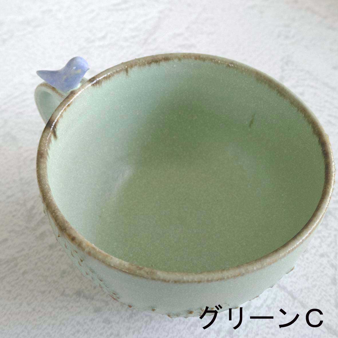 小鳥のスープカップの画像