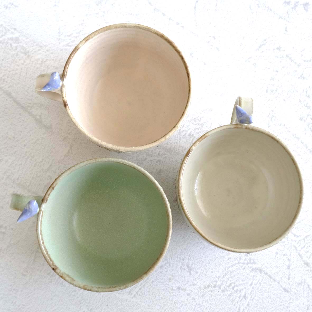 小鳥のスープカップの画像