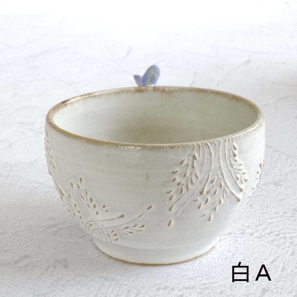 小鳥のスープカップの画像