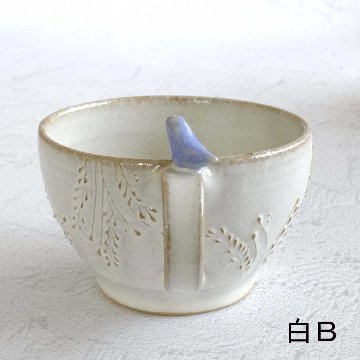 小鳥のスープカップの画像
