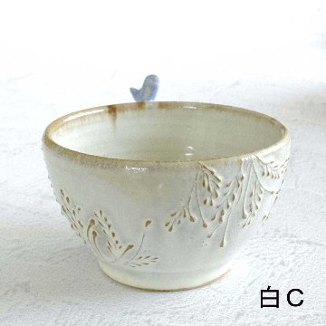 小鳥のスープカップの画像