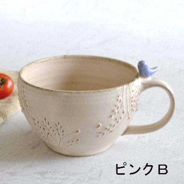 小鳥のスープカップの画像