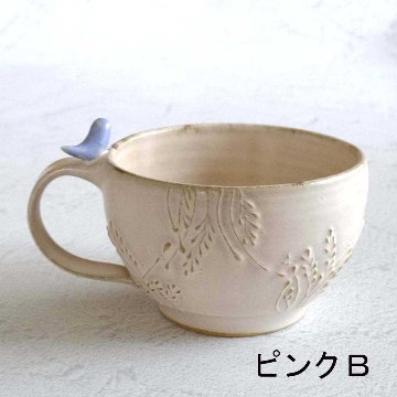 小鳥のスープカップの画像