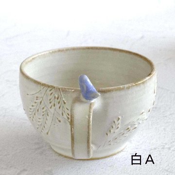 小鳥のスープカップの画像