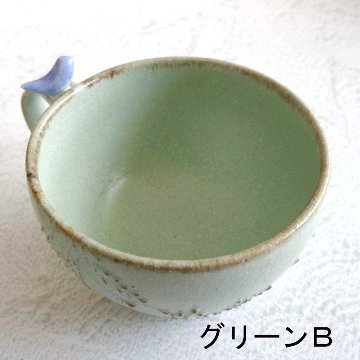 小鳥のスープカップの画像