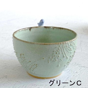 小鳥のスープカップの画像