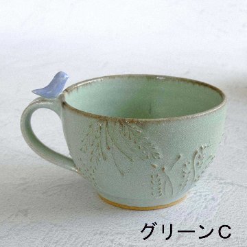 小鳥のスープカップの画像
