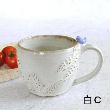 小鳥のマグカップの画像