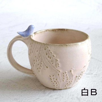 小鳥のマグカップの画像