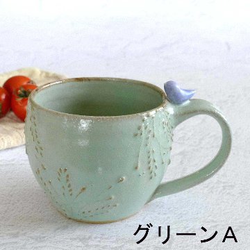 小鳥のマグカップの画像