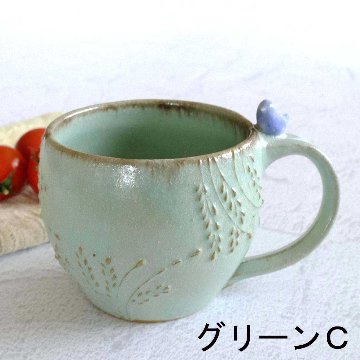 小鳥のマグカップの画像
