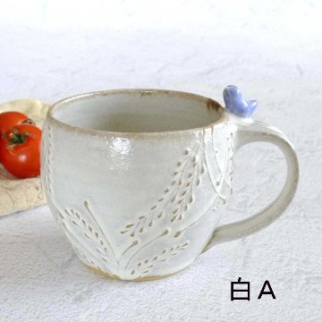 小鳥のマグカップの画像