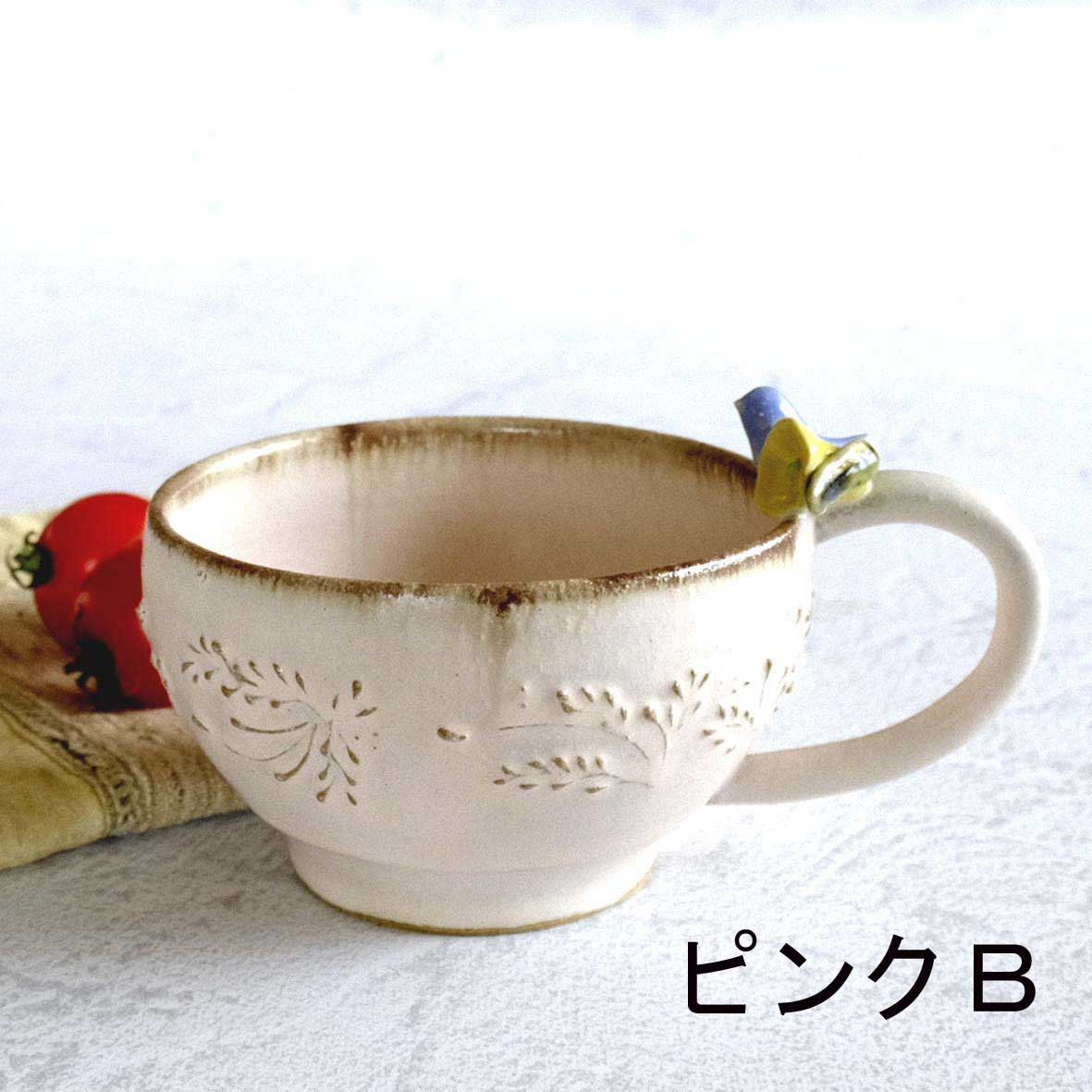 小鳥とお花のﾃｨｰｶｯﾌﾟの画像