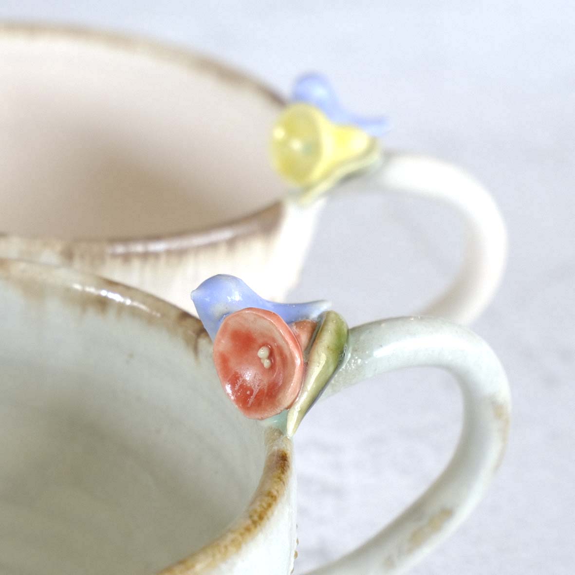 小鳥とお花のﾃｨｰｶｯﾌﾟの画像