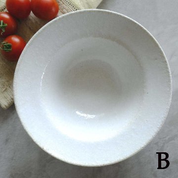 ポタージュ皿（白糠）の画像