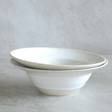 ポタージュ皿（白糠）の画像