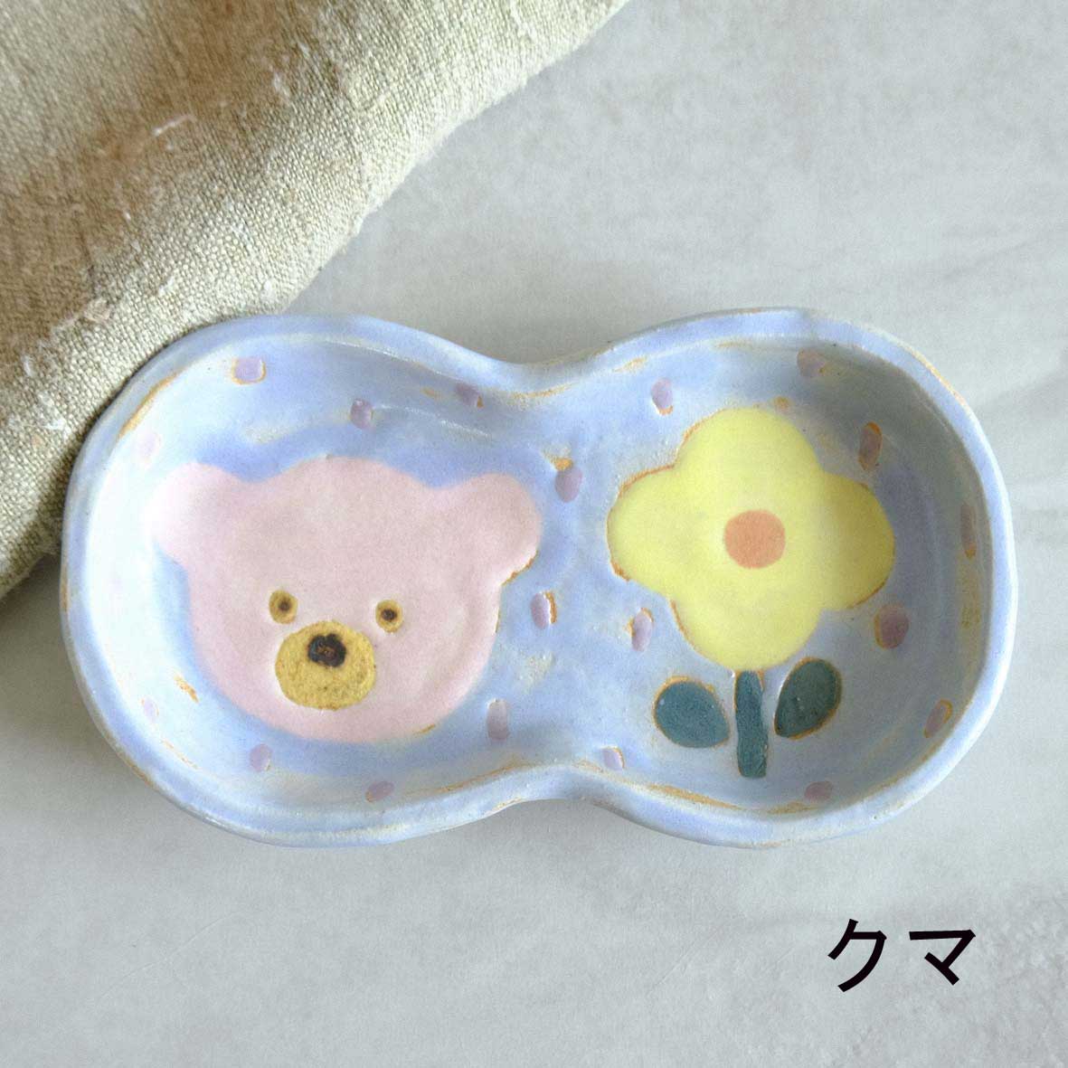 ひょうたん型の豆皿の画像