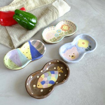 ひょうたん型の豆皿の画像
