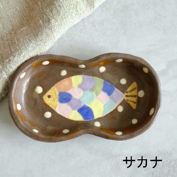 ひょうたん型の豆皿の画像