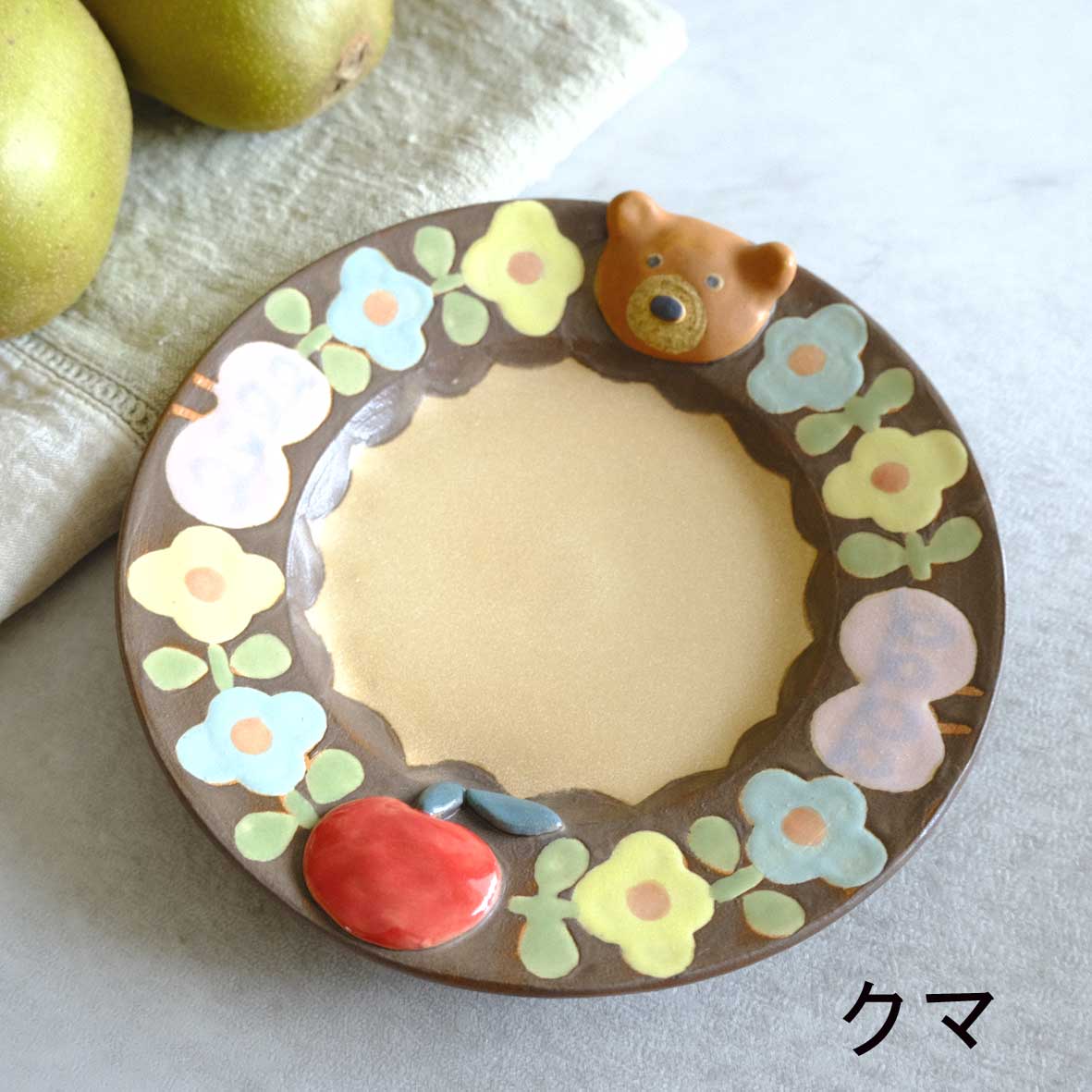 キャラクター付き小皿の画像