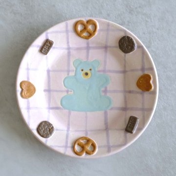 キャラクター付き小皿の画像