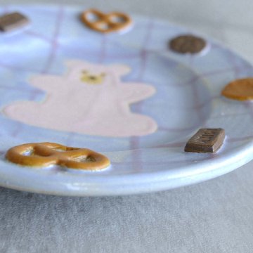 キャラクター付き小皿の画像
