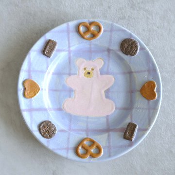 キャラクター付き小皿の画像