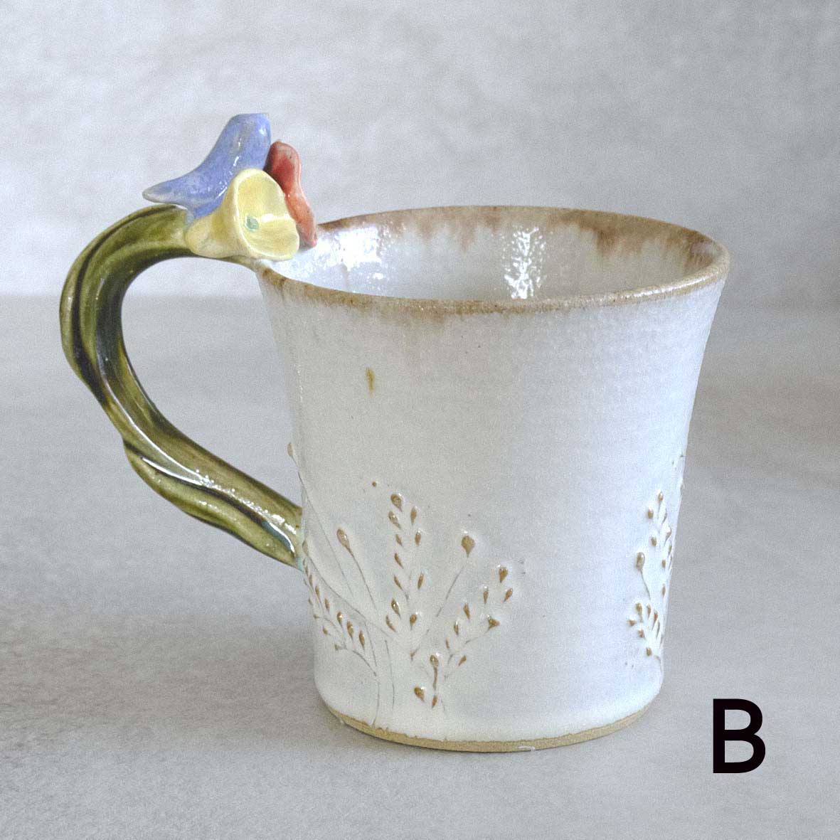お花取手マグの画像
