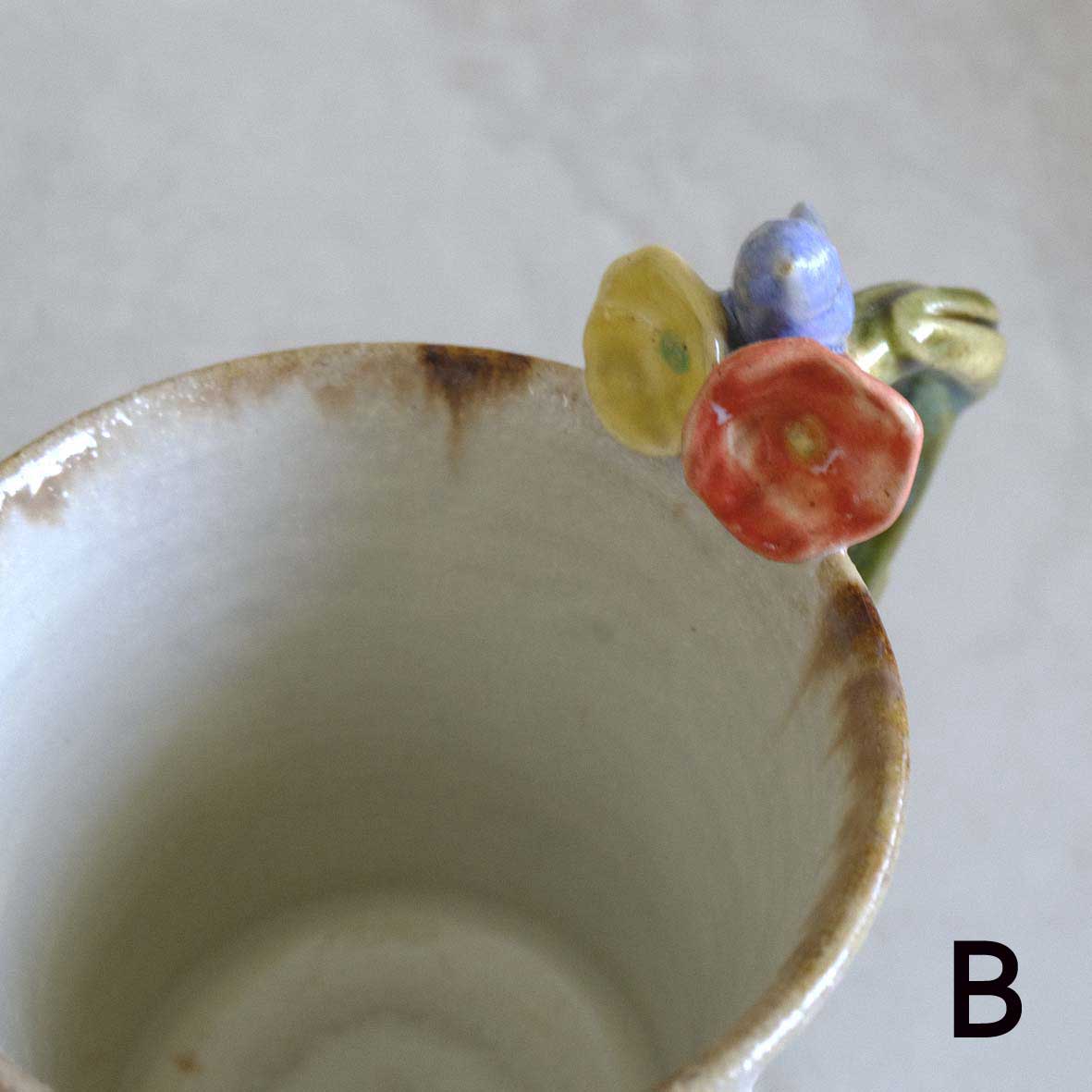 お花取手マグの画像