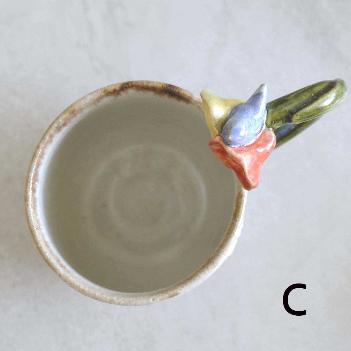 お花取手マグの画像
