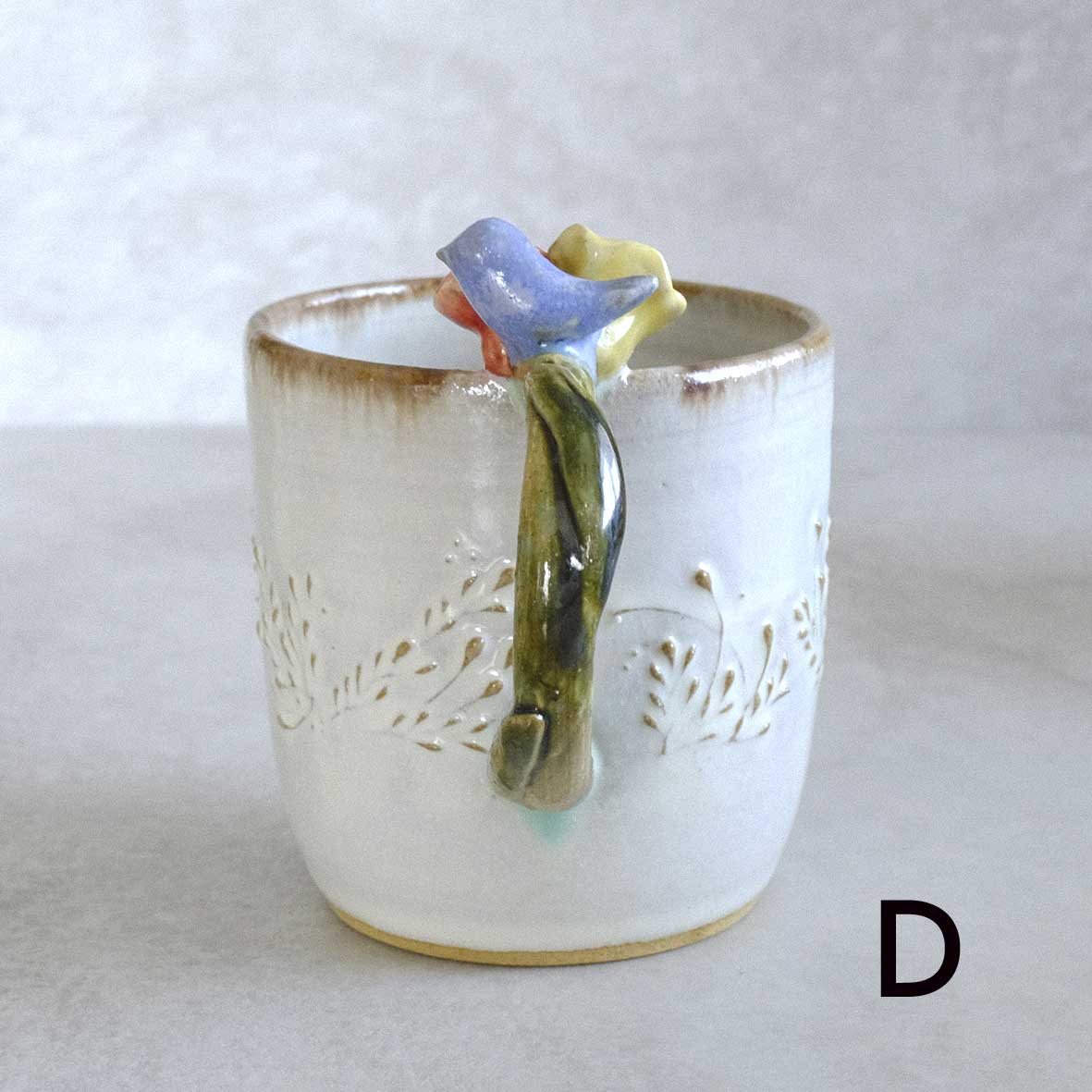 お花取手マグの画像