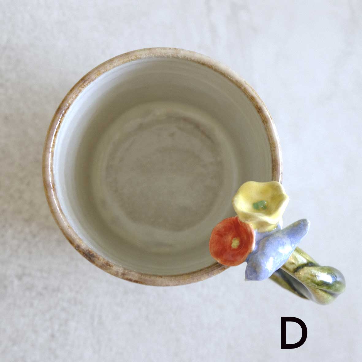 お花取手マグの画像