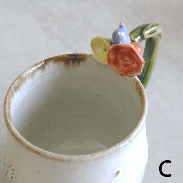 お花取手マグの画像