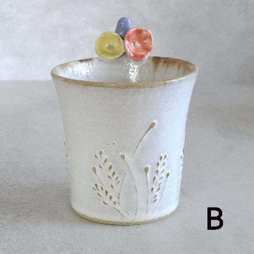 お花取手マグの画像