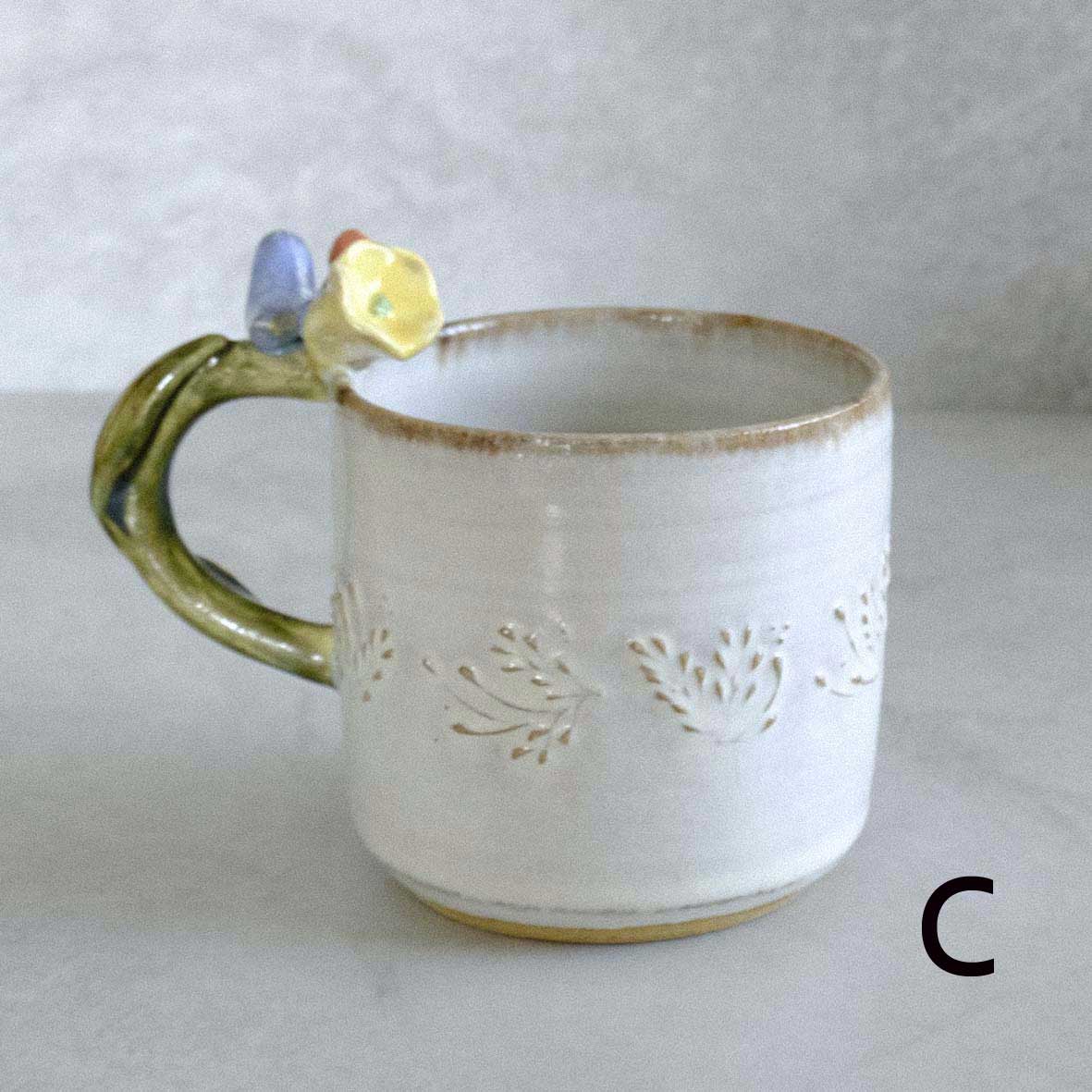 お花取手マグ（小）の画像