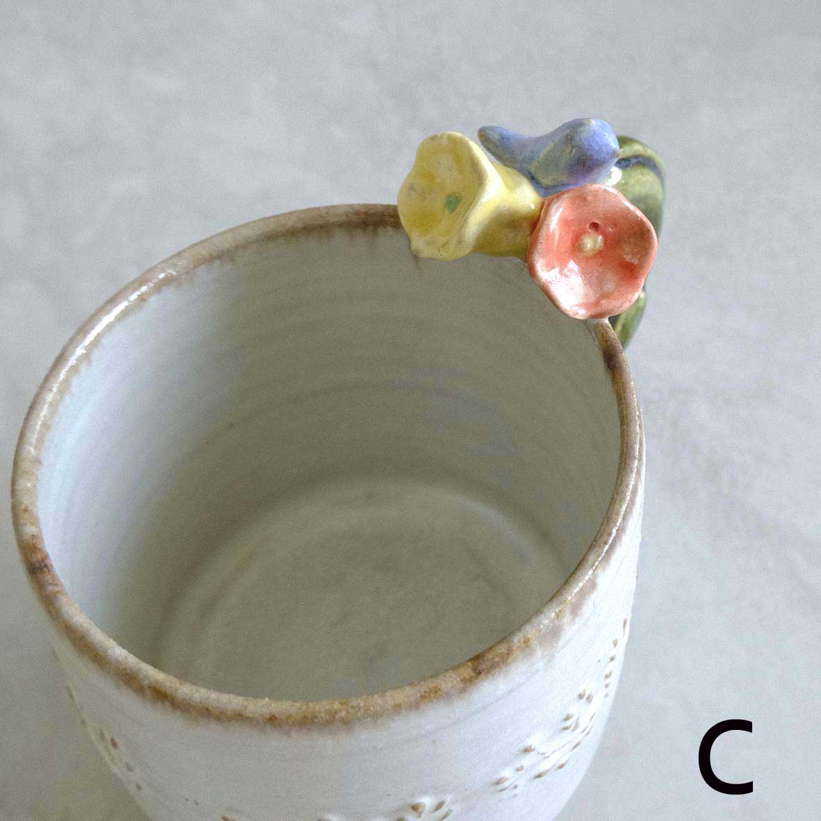 お花取手マグ（小）の画像