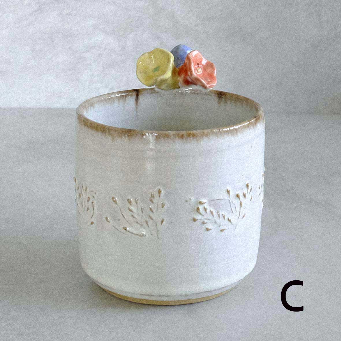 お花取手マグ（小）の画像