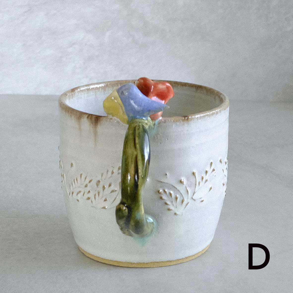 お花取手マグ（小）の画像
